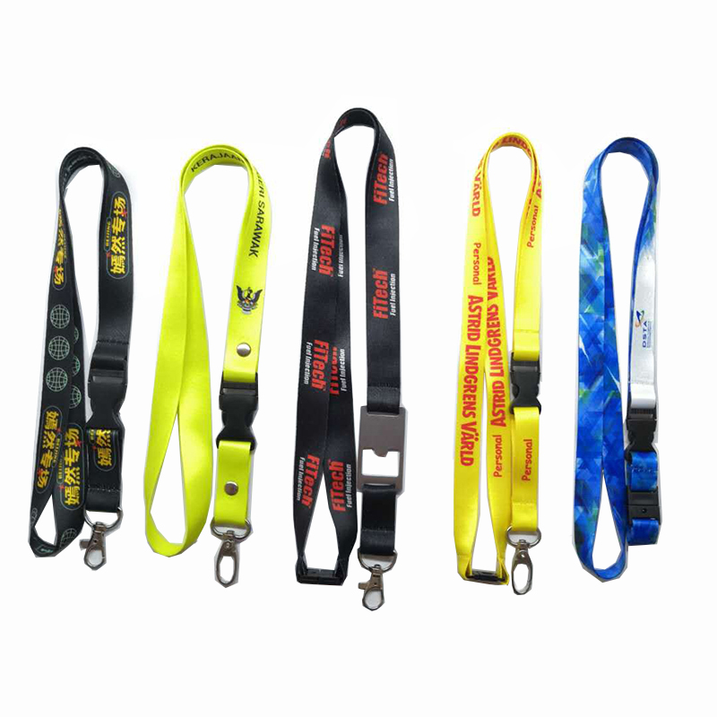 Factory direct selling customized lanyard wholesale dismantling lanyard heat transfer printing lanyard safety buckle lanyard customized logo